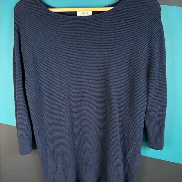 Wilfred Midnight Blue Crew Neck Sweater - Picture 2 of 8